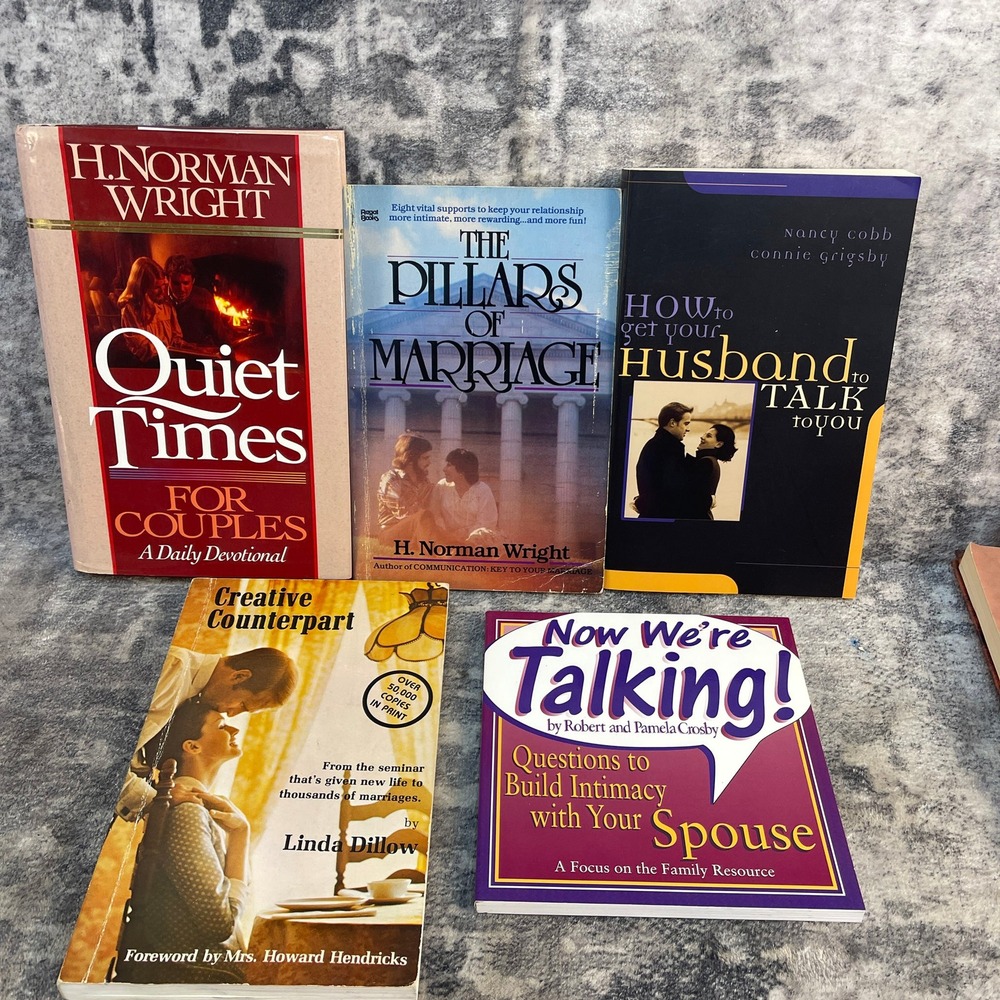 Christian Marriage Book Lot Quiet Times Wright Pillars Creative Counterpart 5pk